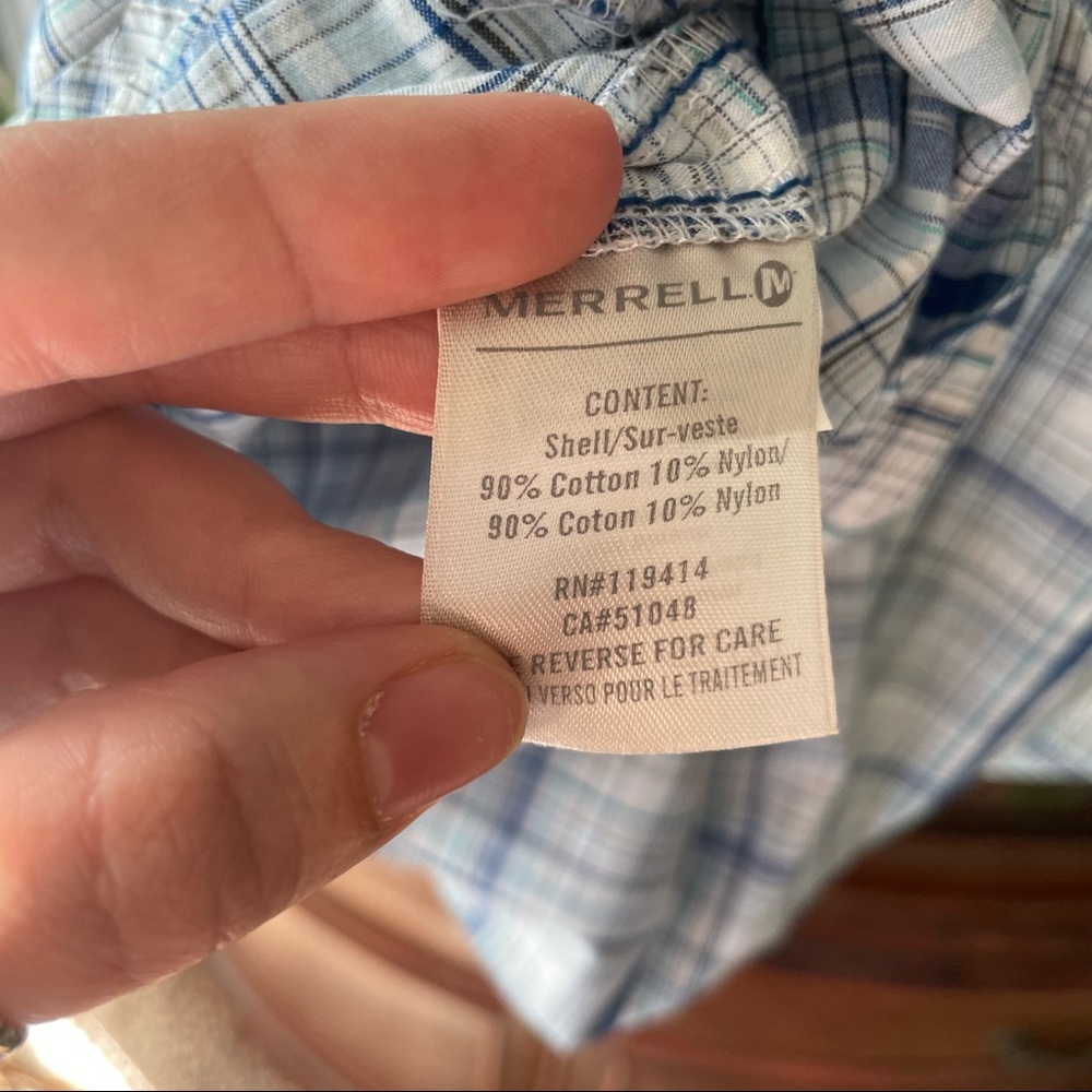Merrell plaid button down - Picture 9 of 9